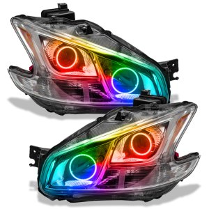 Nissan Maxima Headlight Assemblies - ORACLE Lighting - ColorSHIFT w/o Controller - Chrome - `09-`13